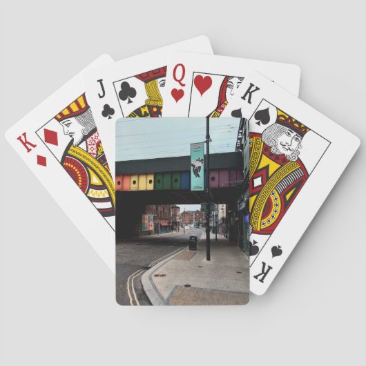 ストライプの橋 トランプ (裏面)