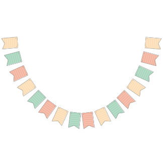 ストライプの燕尾型のバンティングバナー バンティングフラッグ