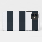 (ストライプの白と黒) Case-Mate iPhoneケース (裏面(横))