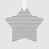 ストライプの白黒パタストライプーン オーナメント (正面)