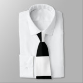 (ストライプの白黒) |水平)カスタマイズ可能 ネクタイ (タイ)