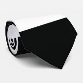 (ストライプの白黒) |水平)カスタマイズ可能 ネクタイ (ロール)