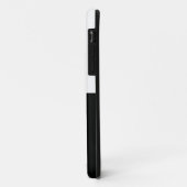 (ストライプの白黒) |水平)カスタマイズ可能 Case-Mate iPhoneケース (裏面/左)