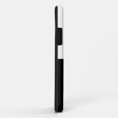 (ストライプの白黒) |水平)カスタマイズ可能 Case-Mate iPhoneケース (裏面/右)