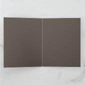 ストライプの秋の色の葉 カード (内部)