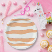 ストライプの紙プレート ペーパープレート (パーティー)