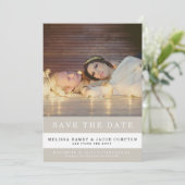 ストライプの結婚式予告 セーブザデート (スタンド正面)