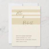 ストライプの結婚式招待状 招待状 (正面)