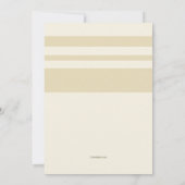 ストライプの結婚式招待状 招待状 (裏面)