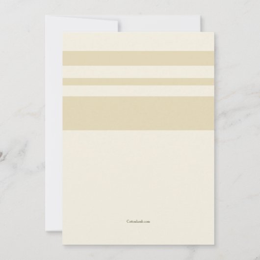 ストライプの結婚式招待状 招待状 (裏面)