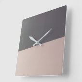 ストライプの線 スクエア壁時計 (傾斜)