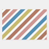 ストライプの線 ラッピングペーパーシート (正面3)