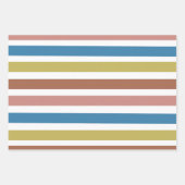 ストライプの線 ラッピングペーパーシート (正面2)