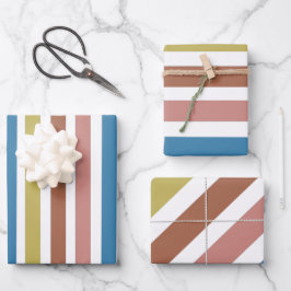 ストライプの線 ラッピングペーパーシート