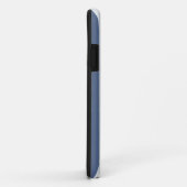 ストライプの背景の青いアンカー Case-Mate iPhoneケース (裏面/右)