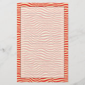 ストライプの背景 便箋 (正面)