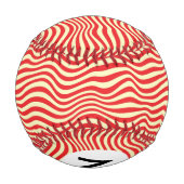 ストライプの背景 野球ボール (裏面)