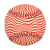 ストライプの背景 野球ボール (正面)