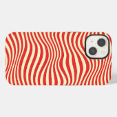 ストライプの背景 iPhoneケース (裏面横)