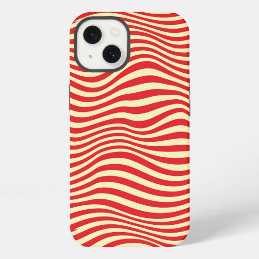 ストライプの背景 iPhoneケース (裏面)