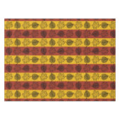 ストライプの葉秋シーズンテーブルクロス テーブルクロス (正面(横))