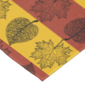 ストライプの葉秋シーズンテーブルクロス テーブルクロス (アングル)