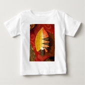 ストライプの虎ヒゴイ タイガーバーブ フィッシュ アートプリント ベビーTシャツ (正面)