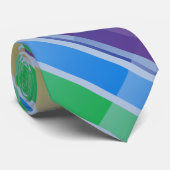 ストライプの虹色 ネクタイ (ロール)