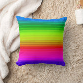 ストライプの虹 クッション (ブランケット)