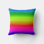 ストライプの虹 クッション (裏面)