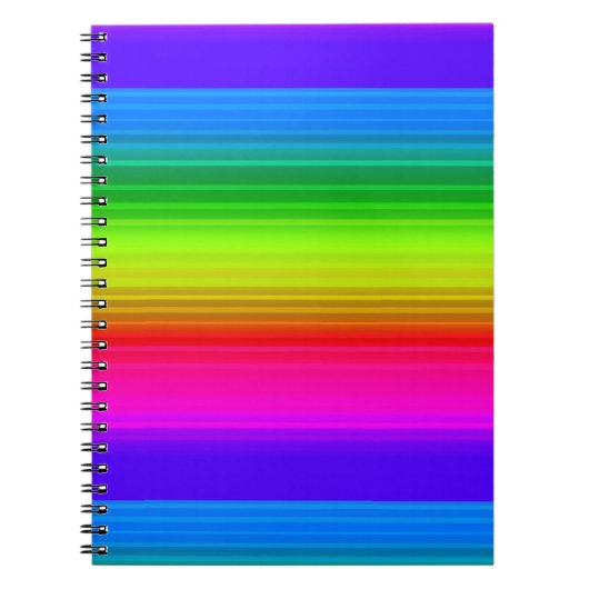 ストライプの虹 ノートブック (正面)