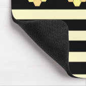 ストライプの蜂の巣 マウスパッド (コーナー)