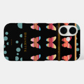 ストライプの蝶々と水泡がデザインされたiPhone 7 Case-Mate iPhoneケース (裏面 (横))
