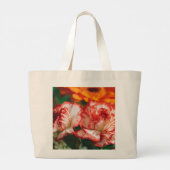 ストライプの車 ラージトートバッグ (裏面)