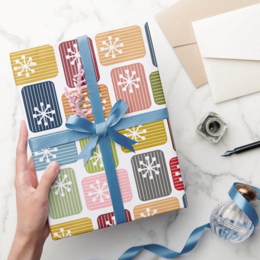 ストライプの長方形 ラッピングペーパー (ギフト)