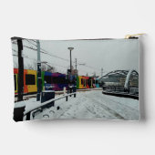 ストライプの電 アクセサリーポーチ (裏面)