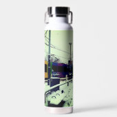 ストライプの電 ウォーターボトル (正面)