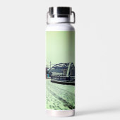 ストライプの電 ウォーターボトル (背面)