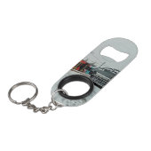 ストライプの電 キーホルダー栓抜き (正面アングル)