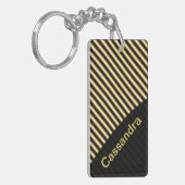 ストライプの キーホルダー (正面左)