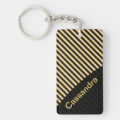 ストライプの キーホルダー (正面)