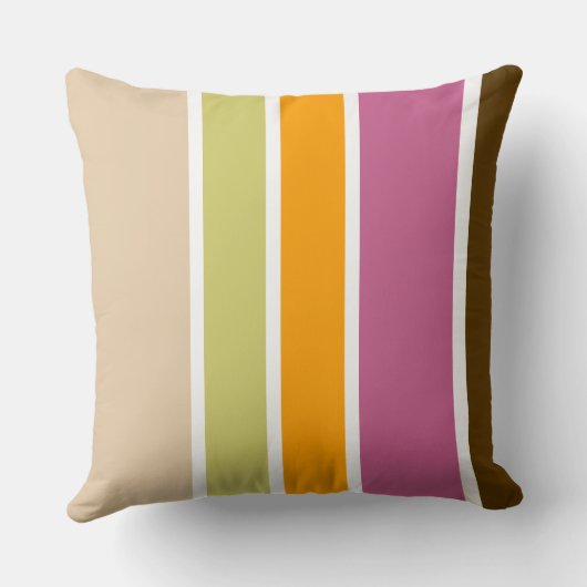 ストライプの クッション (裏面)