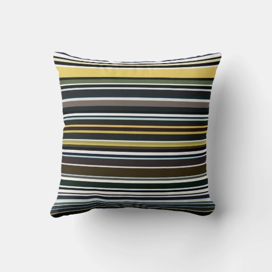 ストライプの クッション (裏面)