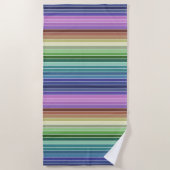 ストライプの ビーチタオル (正面)