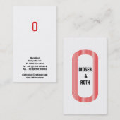 ストライプの 名刺 (正面/裏面)