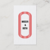 ストライプの 名刺 (裏面)