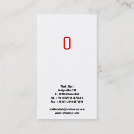 ストライプの 名刺