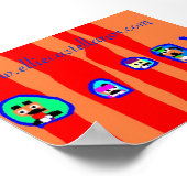 ストライプの, www.elliecastellanos.com - カスタマイズ ポスター (角)