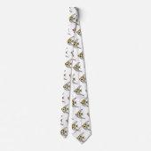 ストライプのangelfish漫画イラストレーション ネクタイ (裏面)