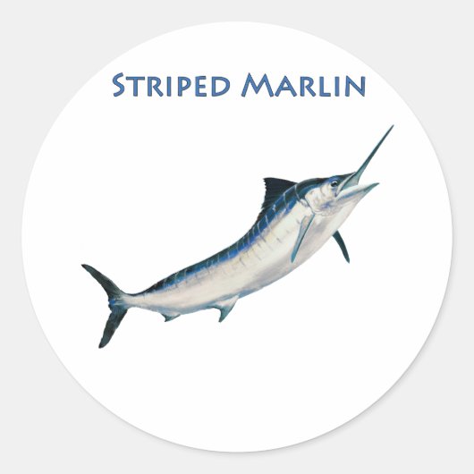 ストライプのMarlin ラウンドシール (正面)